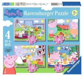 Ravensburger - Puzzle - Prasiatko Peppa na oslave 4 v 1/ od 3 rokov