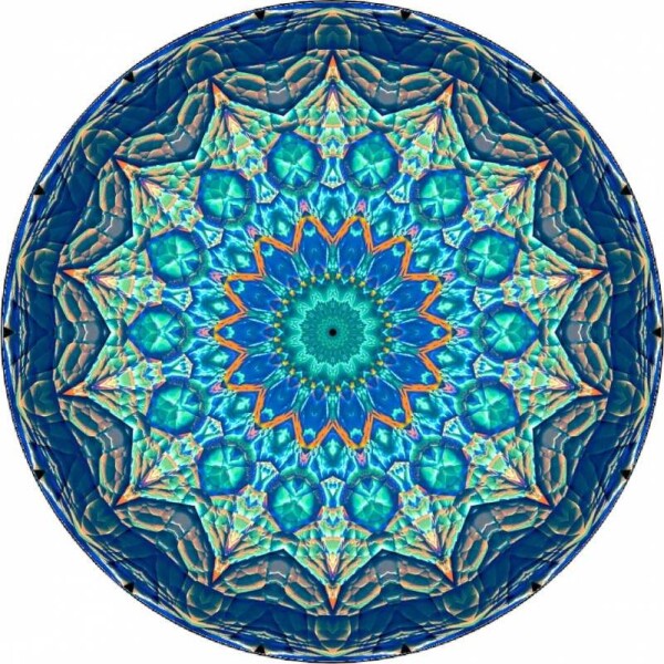 Jedlý papier modrá mandala 19,5 cm - Pictu Hap - Pictu Hap