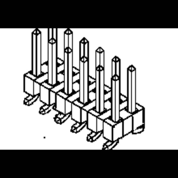 Molex vstavaná pinová lišta (štandardná) 877590614 84 ks Tube; 877590614