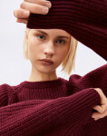 Armedangels Rib Knit Sweater 3639 velvet red L