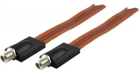 Schwaiger Okenní průchodka pro koaxiální kabel / Průchodka / F-typ / plochá / 17 cm (KFF30531)