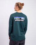 Patagonia M's L/S P-6 Logo Responsibili-Tee Cascade Green M