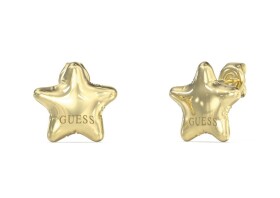 Guess Pozlátené náušnice Hviezdičky Iconique JUBE05547JWYGT/U