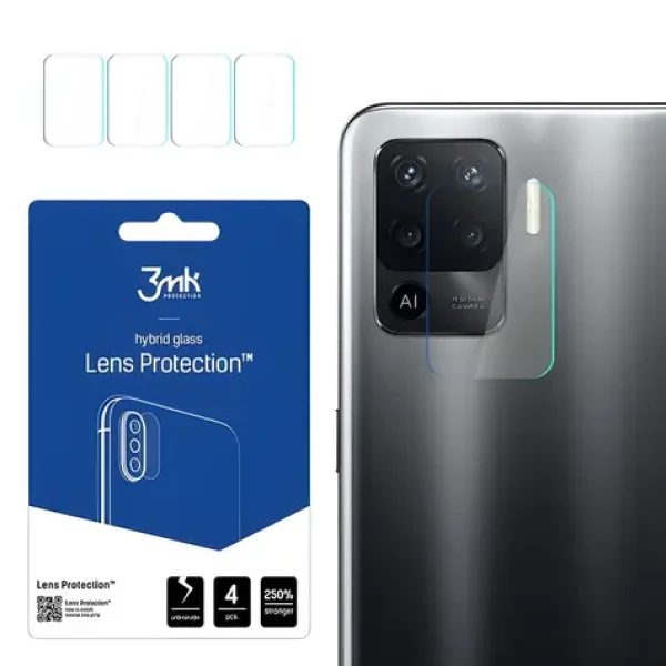 3mk Lens Protection Oppo Reno 5 Lite / Ochranné sklo na fotoaparát / Hybridné sklo / 4 ks
