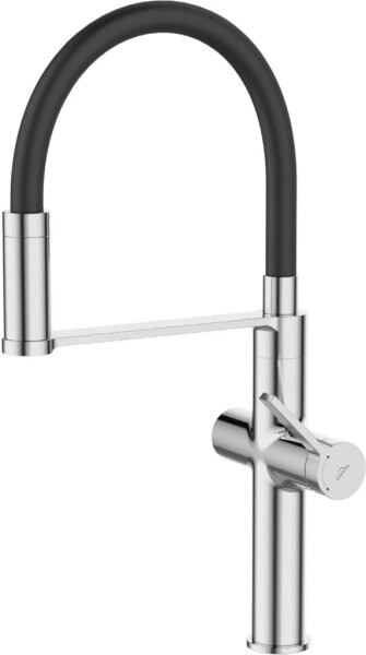 INVENA - Drezová batéria s filtrom PERISA chróm / čierna BZ-51-F08-V