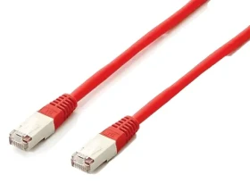 Equip Cat6a Platinum S/FTP červená / Patch kábel / 2 m / RJ-45 / PoE++ (605621)