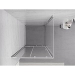 MEXEN/S - Exo sprchovací kút, posuvné dvere 95 x 70, transparent, chróm 8151-095-070-01-00