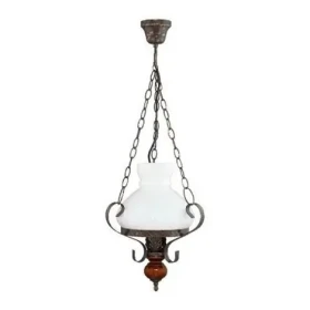 Prezent Victoria antická zlatá/čerešňové drevo / Závesné svietidlo / E27 / max. 60W / bez zdroja / 30cm / IP20 (SKL000385707)