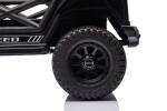 Mamido Mamido Elektrické autíčko OFFROAD čierne 12V Vysoký podvozok, široké sedadlo, Odpružené nápravy, 2,4 GHz Diaľkové ovládanie LED svetlá