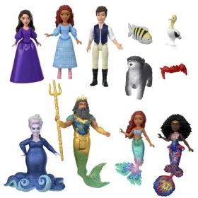 Mattel The Little Mermaid sada malých bábik a kamarátov zo zeme a mora