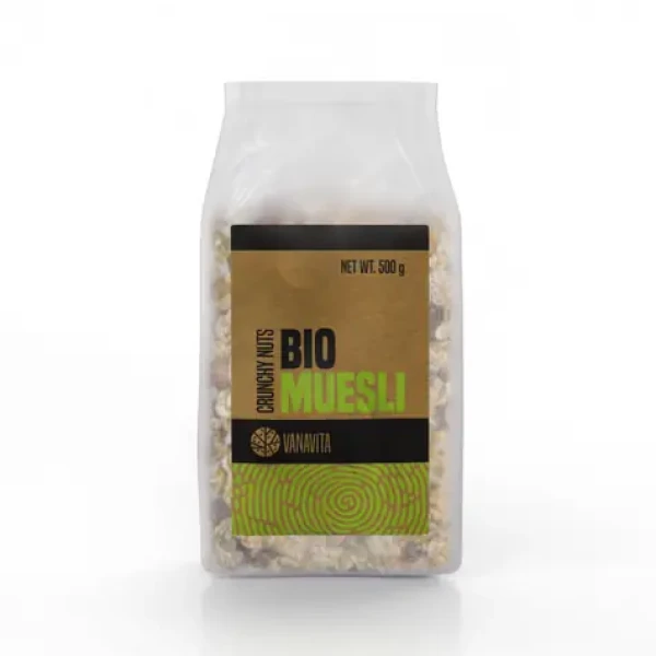 BIO Müsli - VanaVita (chrumkavé ovocie a semienka, 500 g) (36388-2-500g-crispy-fruits&seeds)