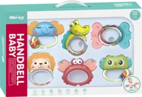 CHIPOLINO Sada hrkálok s hryzátkami Animals 6ks / od narodenia (DRN02460879)