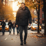 Pánska bunda WY3882H/GN Black - Geografické Nórsko L černá