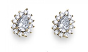 Oliver Weber Luxusné pozlátené náušnice so zirkónmi Into 22991G