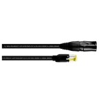 Cordial 15548 RJ45 sieťové káble, prepojovacie káble CAT 5e S/UTP 2.00 m čierna krytie PUR 1 ks; 15548
