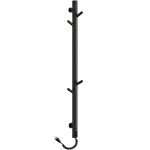 CERANO - Elektrický sušiak uterákov Ramus, s displejom - 160W - čierna štruktúrovaná matná - 1400x30 mm CER-683554