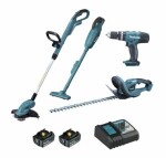 Makita DLX4093 / Sada aku náradia: DHP453 amp; DUR181 amp; DCL18 amp; DUH523 / 18V / 2x 3.0Ah (DLX4093)