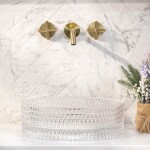 REA - Umývadlo na dosku Cristal Transparent REA-U9670