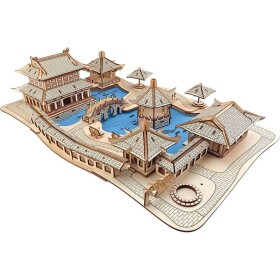 Woodcraft Drevené 3D puzzle Záhrady Suzhou