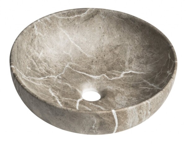 SAPHO - RONDANE keramické umývadlo na dosku priemer 41cm, breccia marmor AR435BM