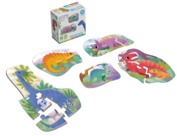 KukiKuk 80006 Veľké puzzle Dinosaury