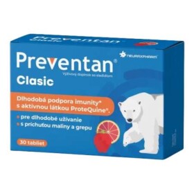 NEURAXPHARM Preventan clasic junior jahoda 30 ks