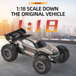 Mamido Mamido Auto na diaľkové ovládanie RC Terénne 1:18 s LED svetlami 2,4 GHz oranžové