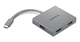 Lenovo USB-C Travel Hub Gen 2 čierna / USB-C hub / 4v1 / 1x HDMI / 2x USB-A / 60 Hz (GX91R64790)