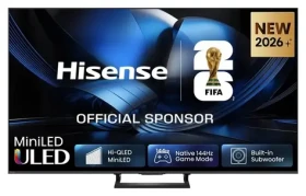 65" Hisense 65U7SE sivá / Televízia / Mini LED / 4K UHD / 144Hz / FreeSync Premium / DVB-T2CS2 (65U7SE)