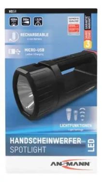 Ansmann HS5R / Ručný reflektor / LED / 420 lm / dosah 500 m / Li- ION 2600 mAh (1600-0222)