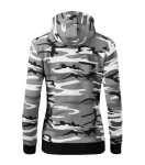 Dámska maskáčová mikina Camo Zipper Sweatshirt šedá XL