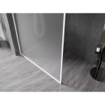 MEXEN/S - Kyoto-XF Sprchová zástena WALK-IN s rámom 80 x 202, dekor 10 mm, biela 800-080-104-20-30-X