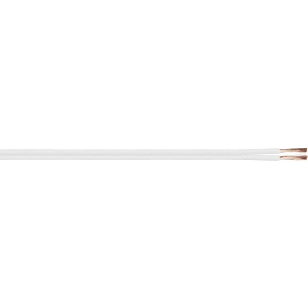 Kash 4016138962567 opletenie / lanko LiY-Z 2 x 1.50 mm² biela 100 m; 4016138962567