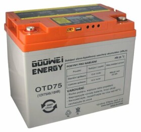 GOOWEI Energy DEEP CYCLE (GEL) batéria 12V/75Ah (OTD75)