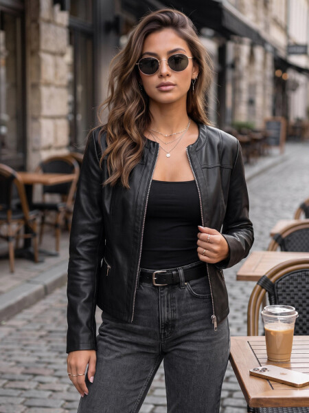 Kurtka damska z czarna model 22347442 - FashionStreet L