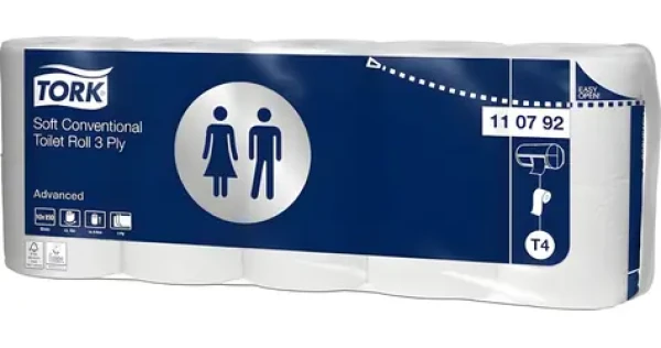 Tork Advanced T4 / Toaletný papier v rolke / 3 vrstvy / 150 útržkov (110792)