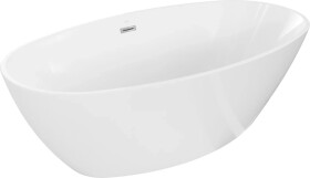 MEXEN - ERIS vaňa voľne stojaca 180x95, biela, bez krytky prepadu a zátky 53441809500-SS