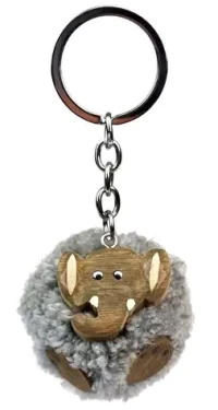2Kids Toys Drevená kľúčenka pompon Slon