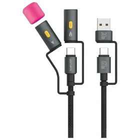 4smarts Explorer 4v1 čierna / Kábel USB-C / 60 W / 480 Mb/s / 1 m (541060)