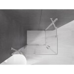 MEXEN/S - Velar Duo štvorcový sprchovací kút 100 x 90, transparent, chróm 871-100-090-02-01