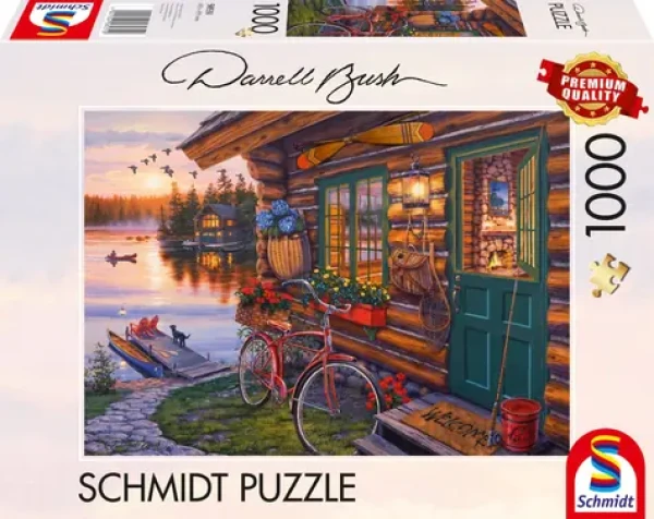 Schmidt Puzzle Chata pri jazere