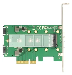 DeLock PCIe karta 3x M.2 / Radič M.2 / PCIe x4 / SATA + PCIe / nízky profil (89518)