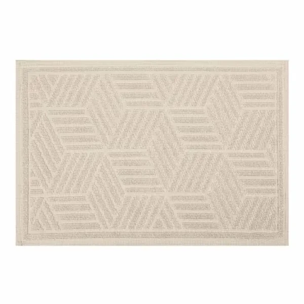 Spirella CUBO kúpeľňová predložka 50 x 80 cm béžová / bavlna / protišmyková (7610583192158)