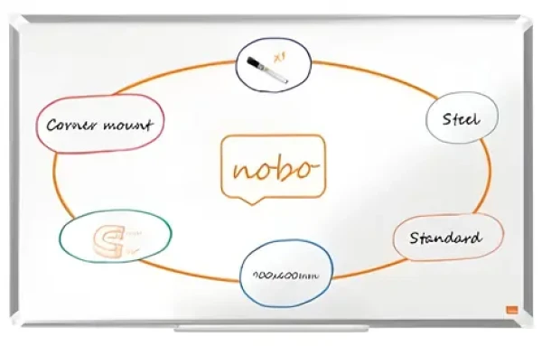 NOBO Premium PLUS 90x60 cm biela / Magnetická tabuľa / Hliníkový rám (1915155)