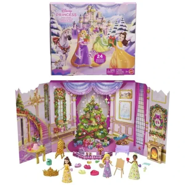 Mattel JFG79 Disney Princess malá bábika Adventný kalendár 2025