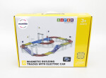 Mamido Mamido Magnetická stavebnica pretekárska dráha s elektrickým autíčkom 160 dielikov L MT1471