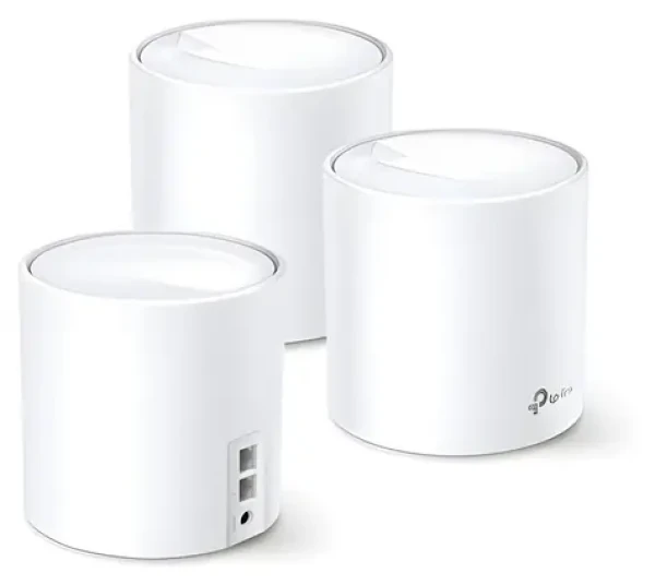 TP-LINK Deco X60 (3-pack) / WiFi 6 systém MESH AX3000 / Dual-band / 2.4GHz - 574Mbps / 5GHz - 2402Mbps / 2x GLAN
