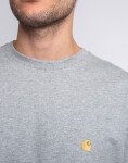 Carhartt WIP S/S Chase T-Shirt Grey Heather/Gold S