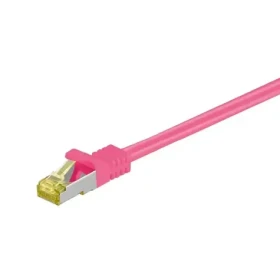 Goobay Cat7 S/FTP ružová / Patch kábel / RJ-45 / 1 m / LSZH (91587)