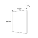 SAPHO - PIRI zrkadlo s LED osvetlením 60x80cm PR600